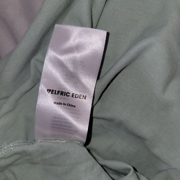 Elfric Eden Graphic Cat T-Shirt Size L Mint Green Urban Fast-Food Design - Picture 4 of 5